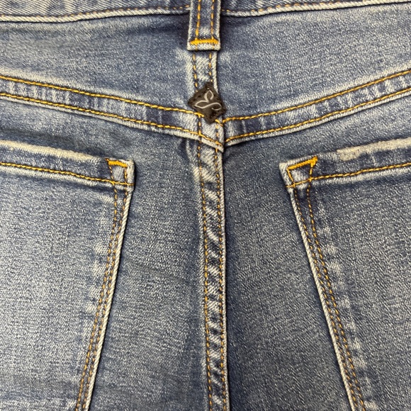 NWT Prana London Jean Shorts Raw Hem Blue Sz 4/27 - Picture 8 of 13